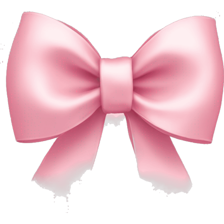 light pink ribbon bow emoji