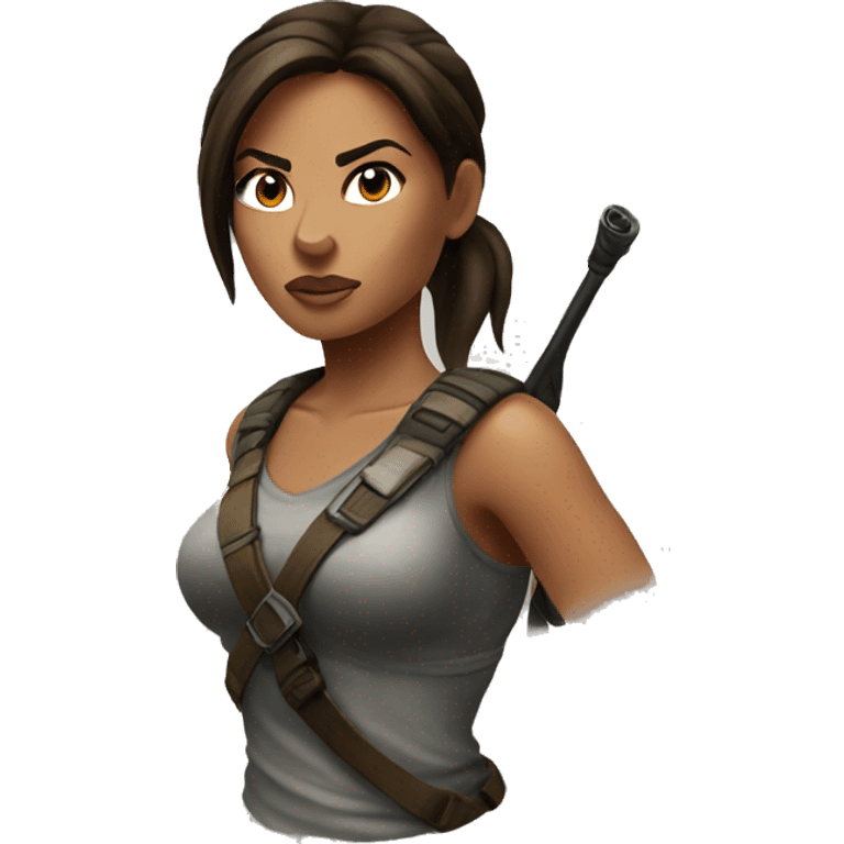 Lara Croft emoji