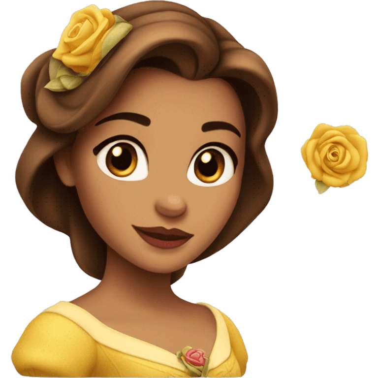 beauty and the beast belle emoji