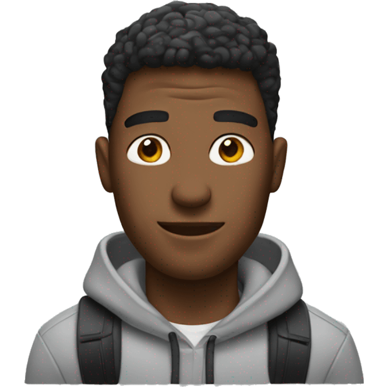 A guy with AirPods on emoji