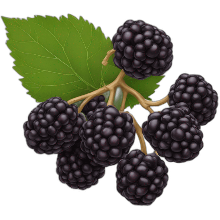 black mulberry emoji