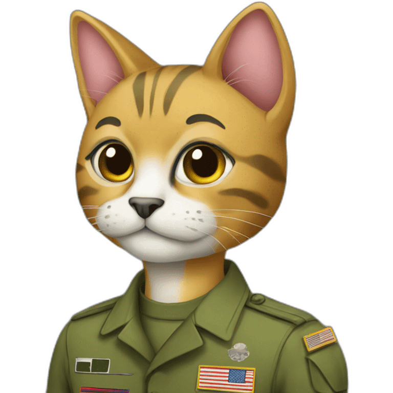 military cat emoji