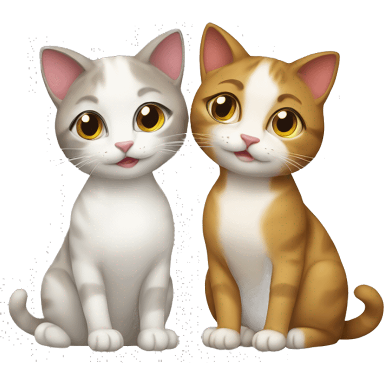 lesbian cats emoji