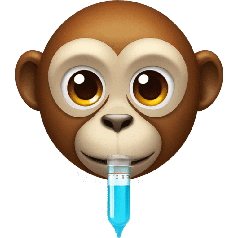 monkey face with thermometer emoji