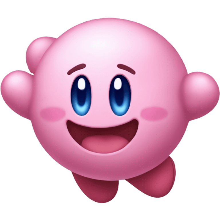 Kirby jumping emoji