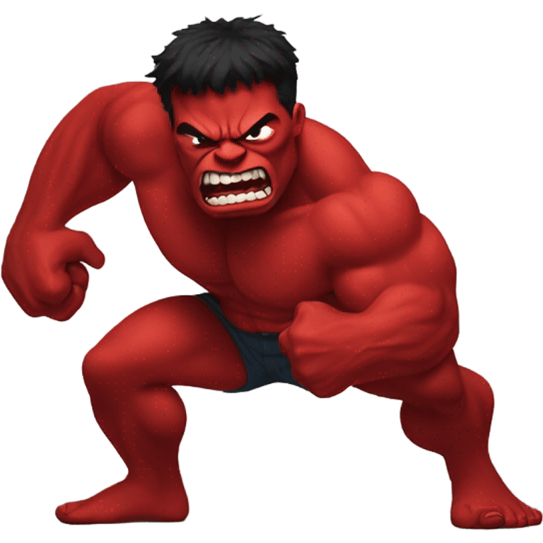 Red hulk twerking emoji