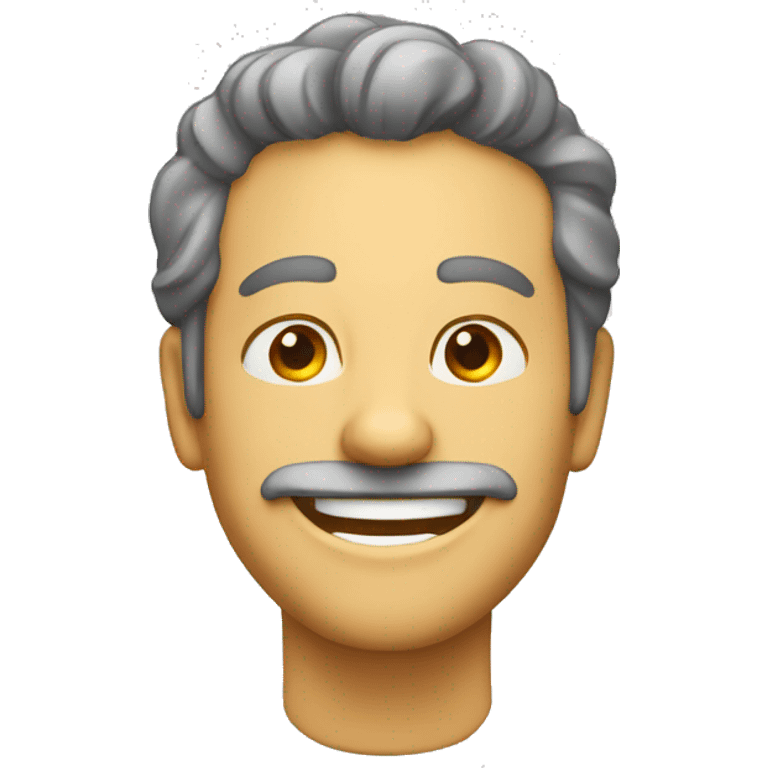 homme qui se retient de rire  emoji