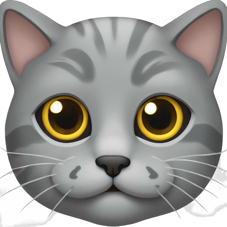 Scottish grey Cat emoji