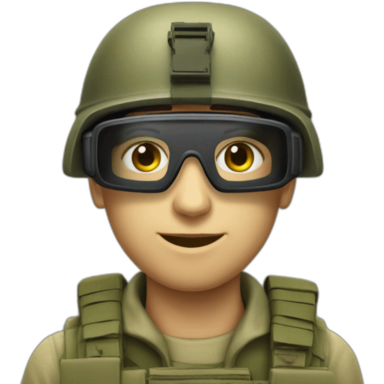 israeli soldier with vr glasses emoji