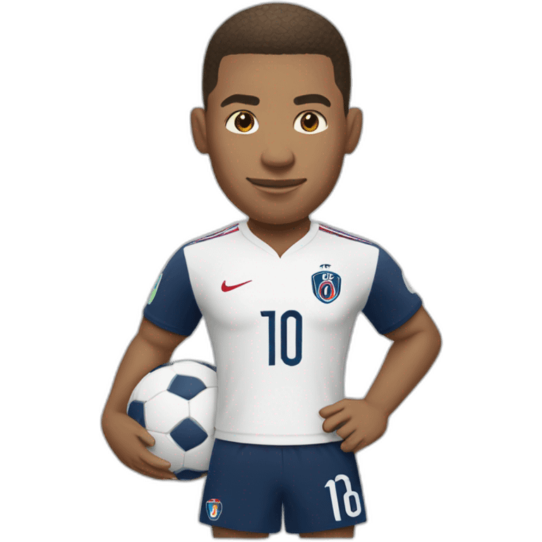 Mbappé with a ball  emoji