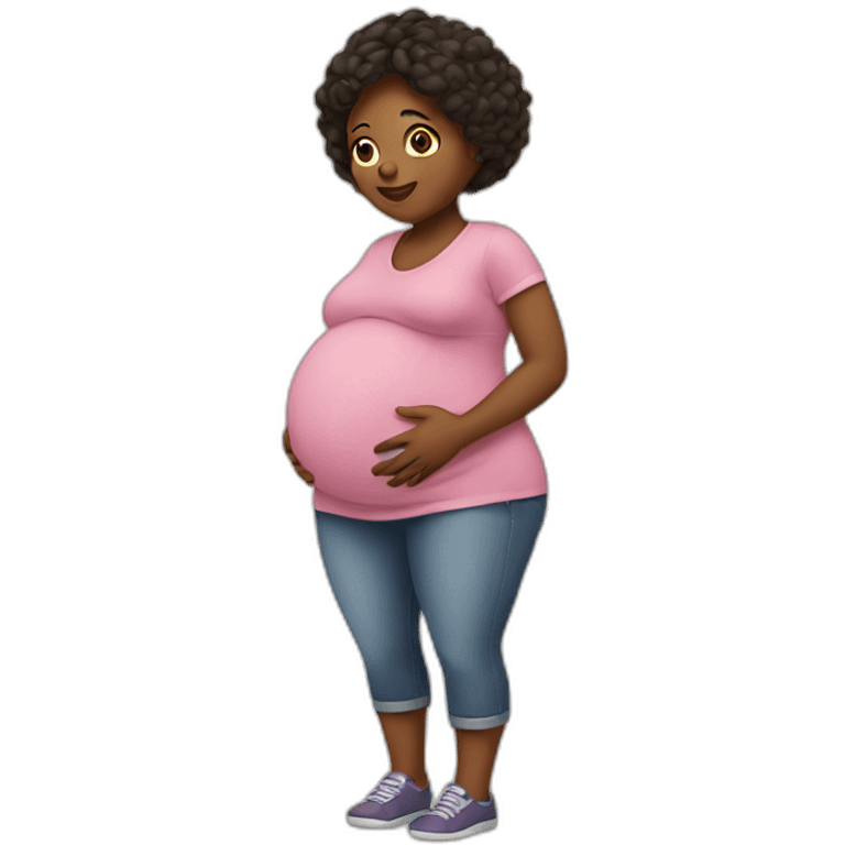 pregnant woman emoji