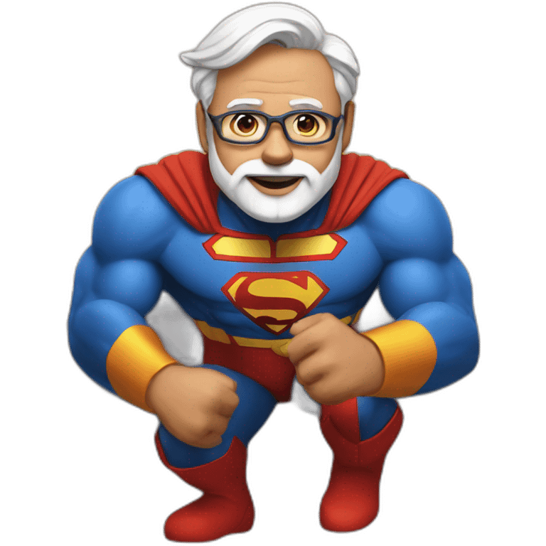 Modi super man emoji