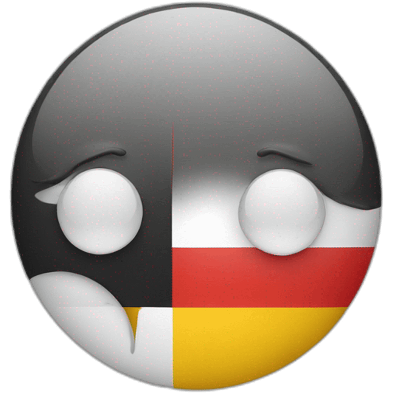 The German flag is crying emoji