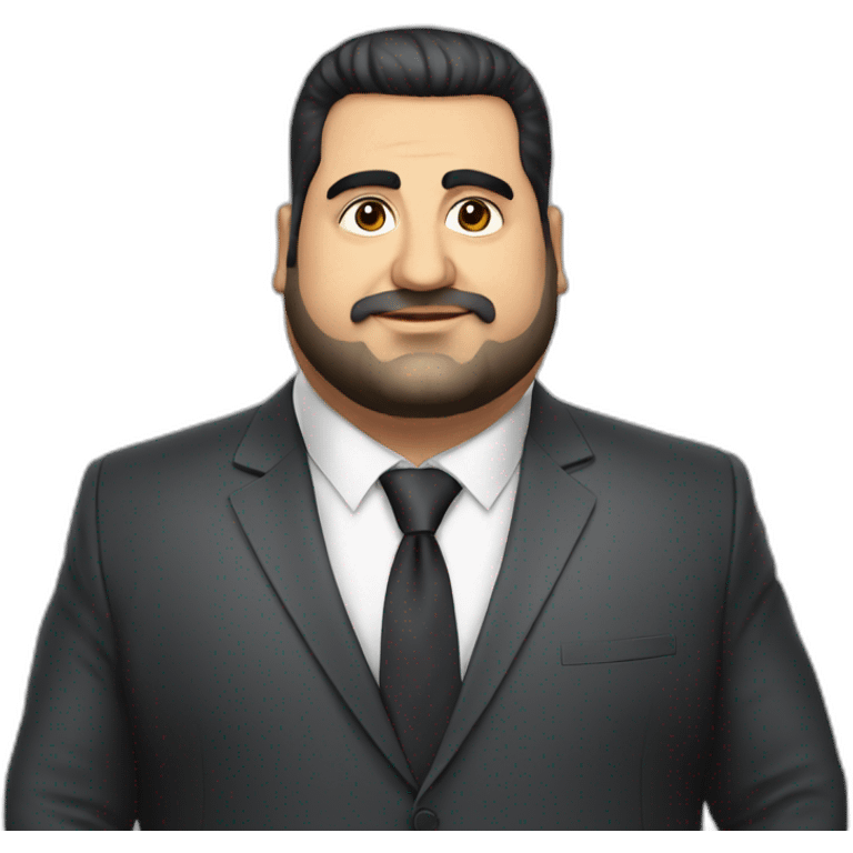 artash asatryan armenian singer , fat , wearing suit, face only  emoji