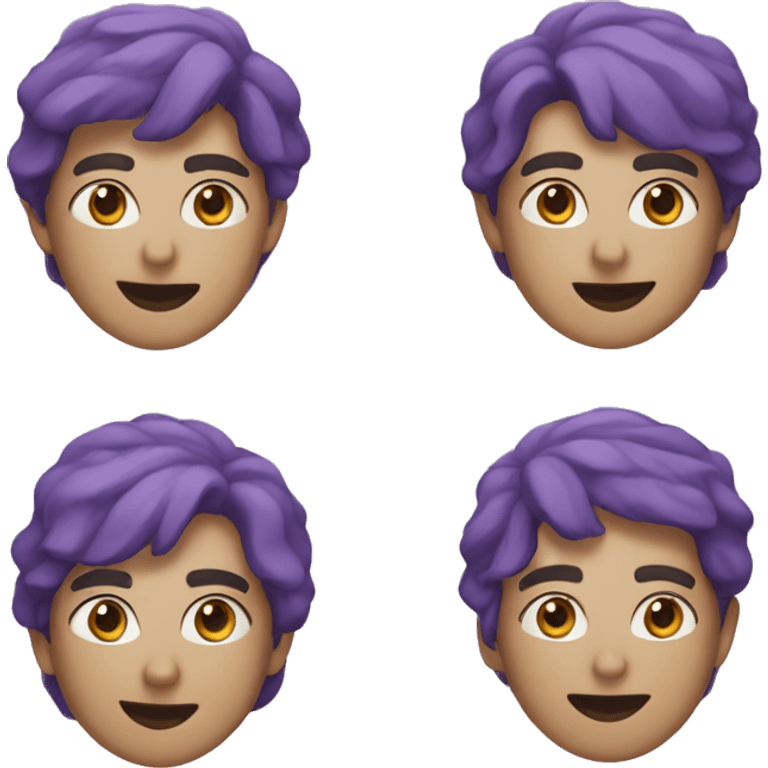 Violet shaped bay, iOS  emoji