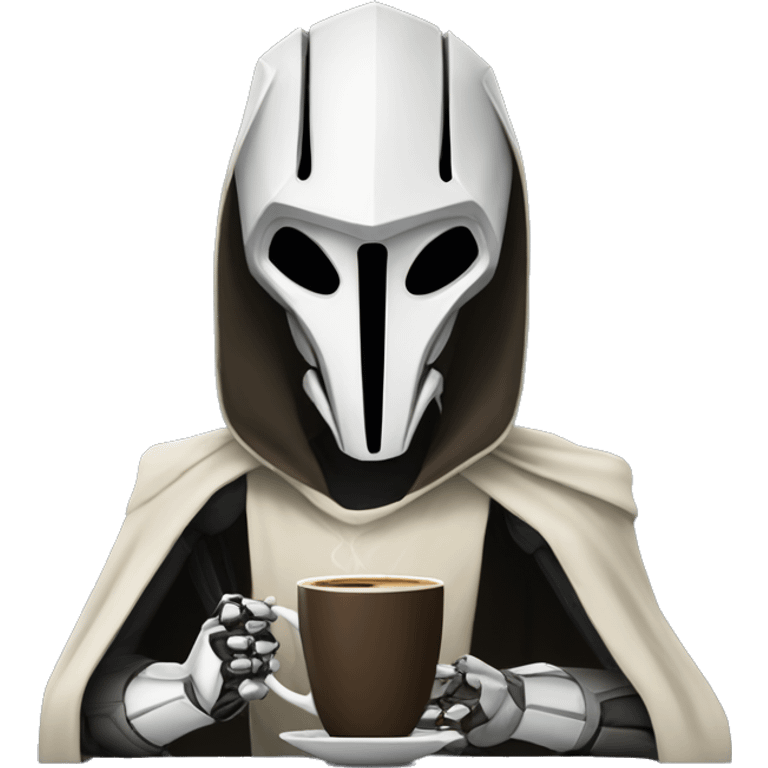 General Grievous with coffee emoji