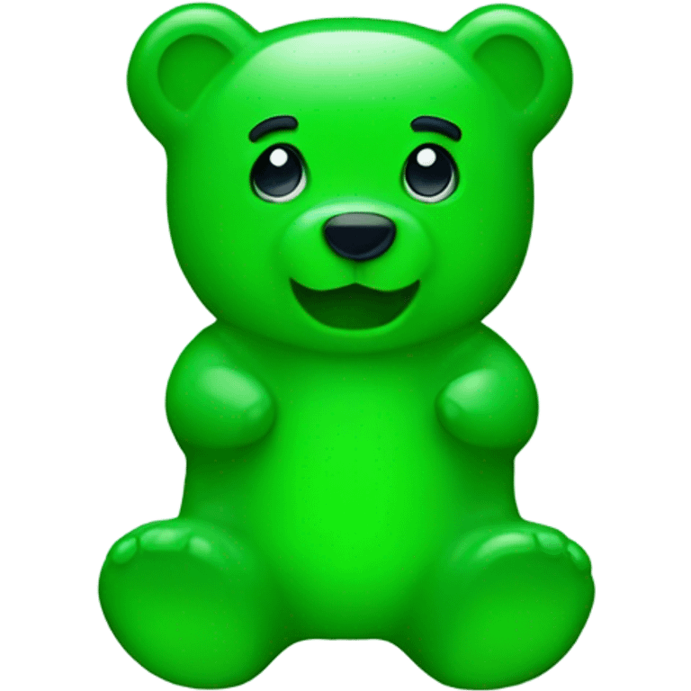 green gummy bear emoji