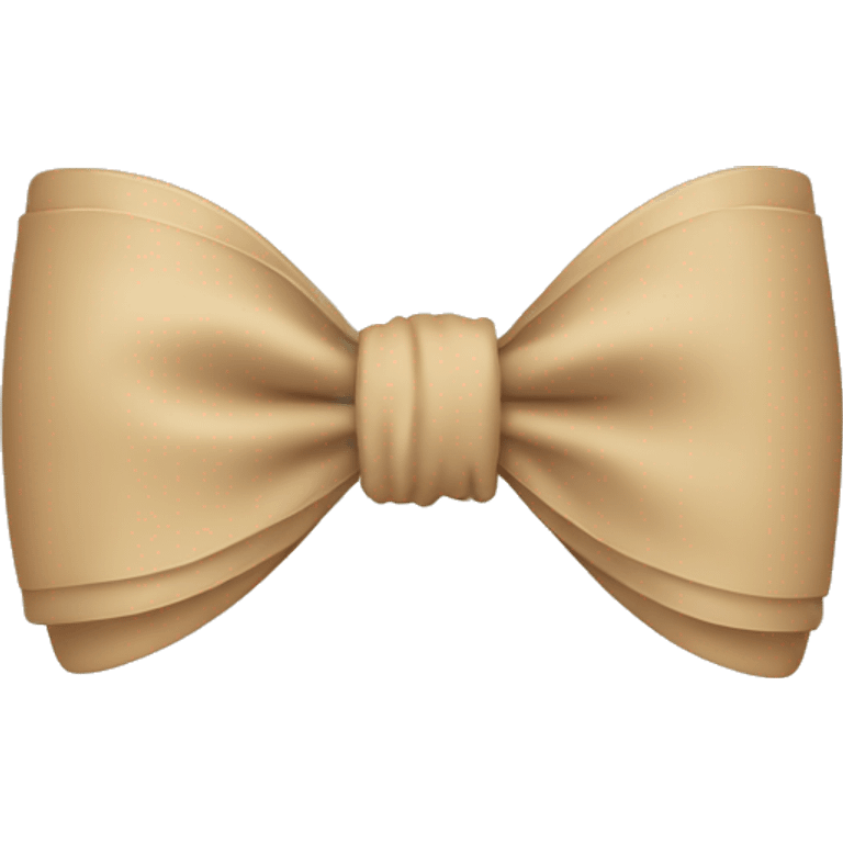 Beige bow emoji