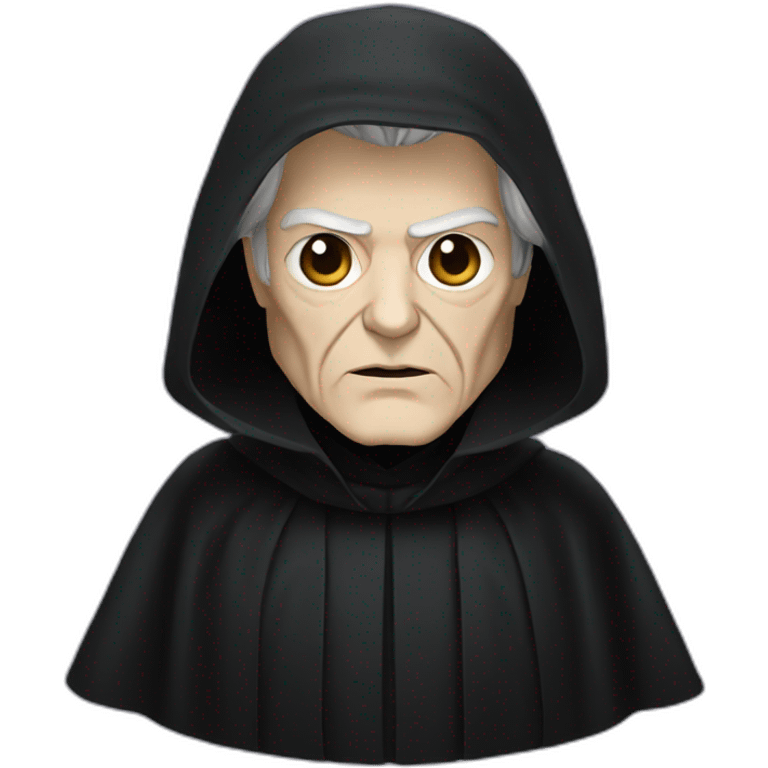 Darth sidious with a black cloak emoji