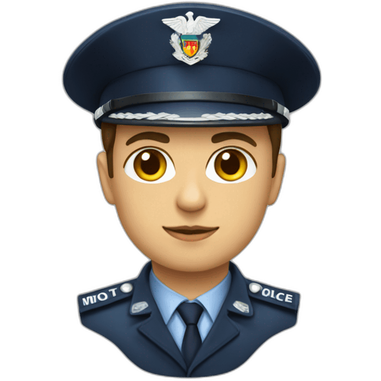 Moldova police oficer emoji