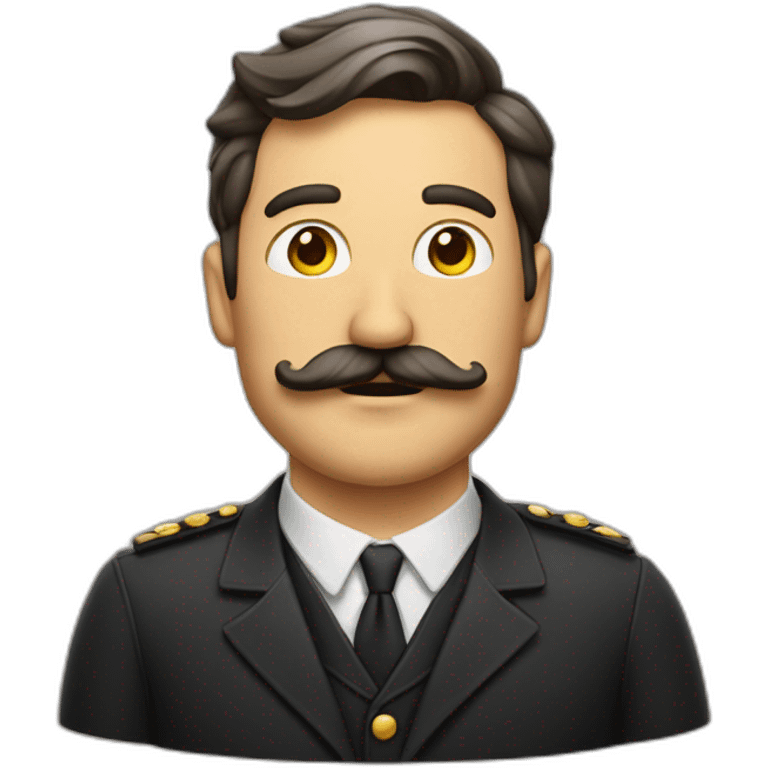 Hombre mayor con bigote grande emoji