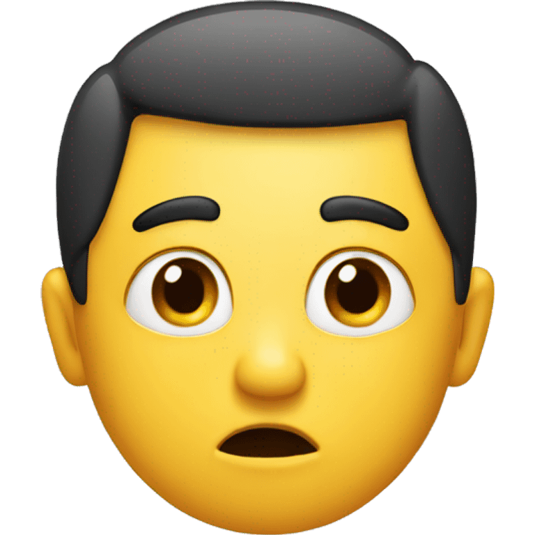 a confused emoji with one eyebrow up emoji