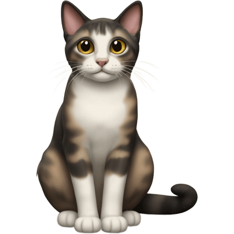 manx cat with siamese cat markings  emoji