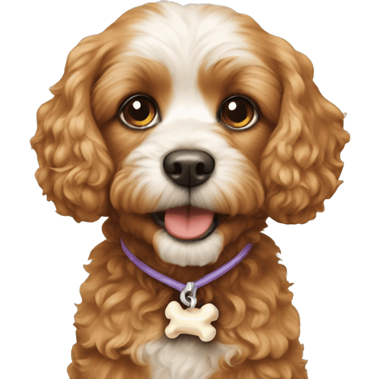 cavapoo with bone emoji