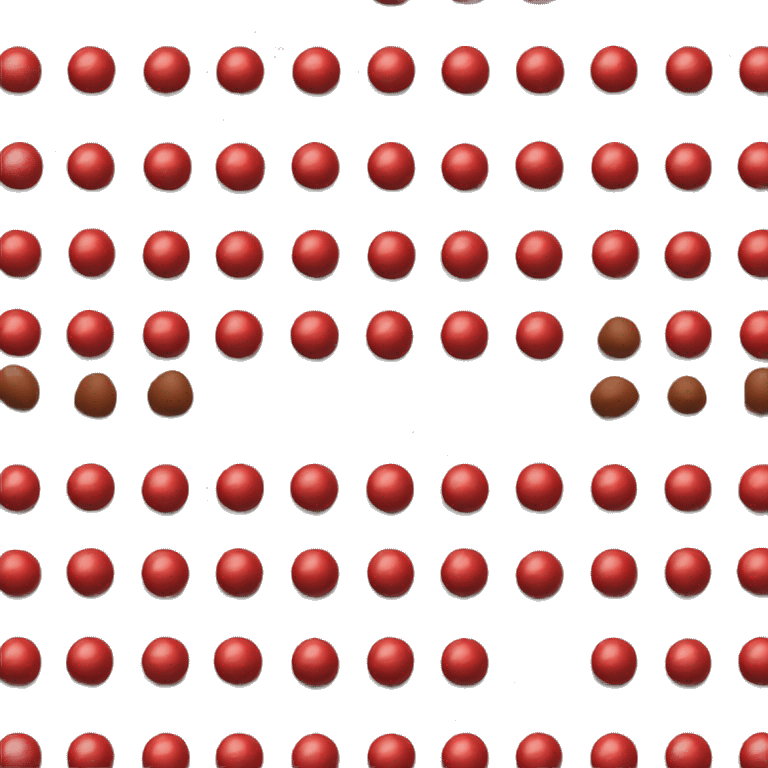 m&m's red emoji