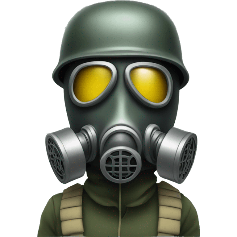 gas mask soldier emoji