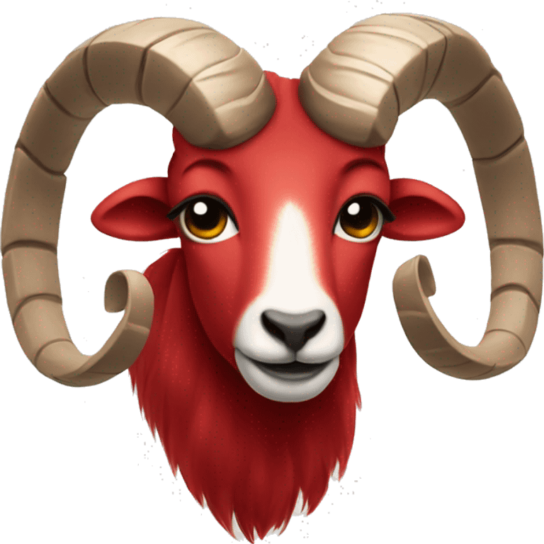 Red Aries symbol  emoji