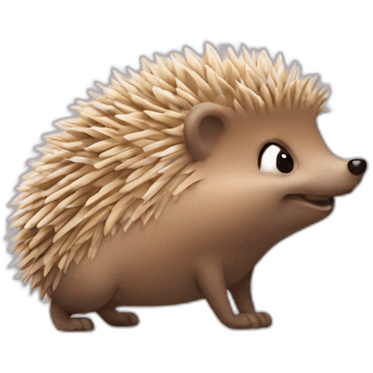 Farting hedgehog emoji