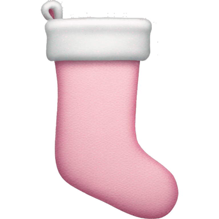  light pink Christmas stocking emoji