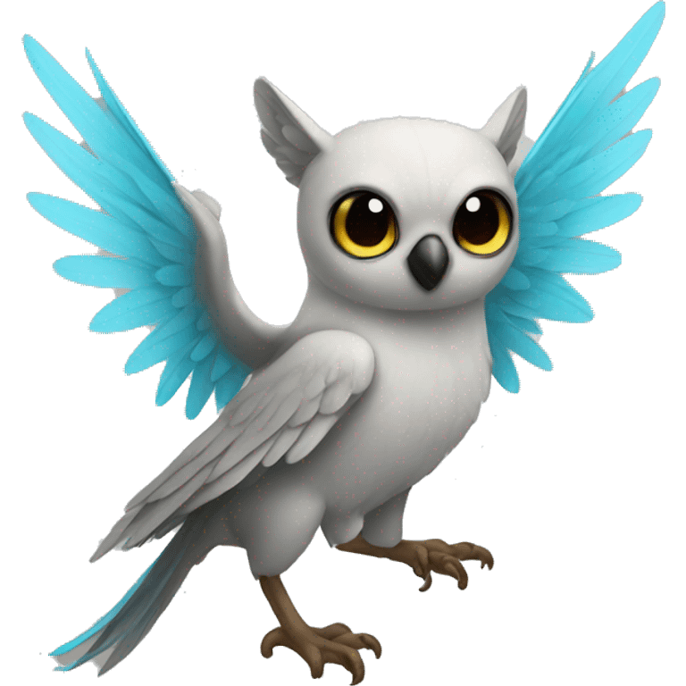 Cute cool winged animal hybrid  emoji