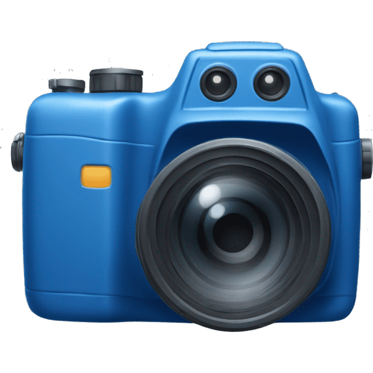 Blue video camera emoji