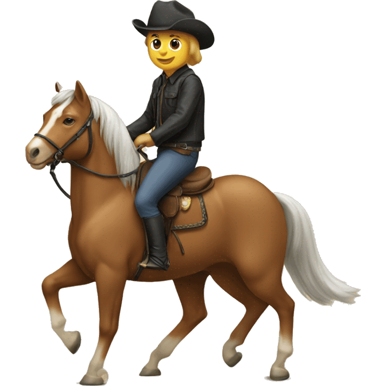 cat riding horse emoji