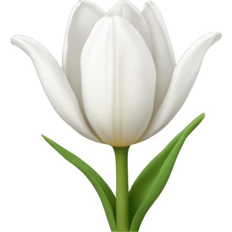 white tulip emoji