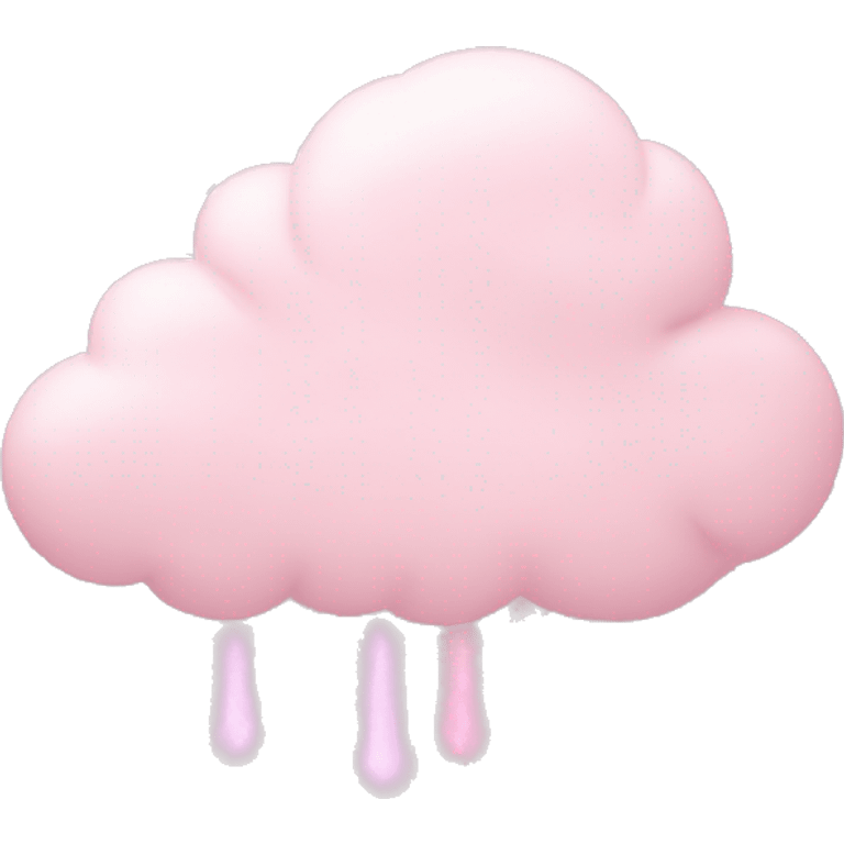 Light pink cloud in bow emoji