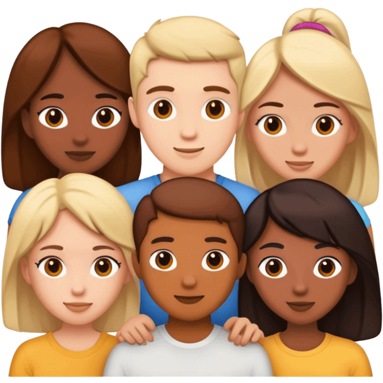 Five friends emoji