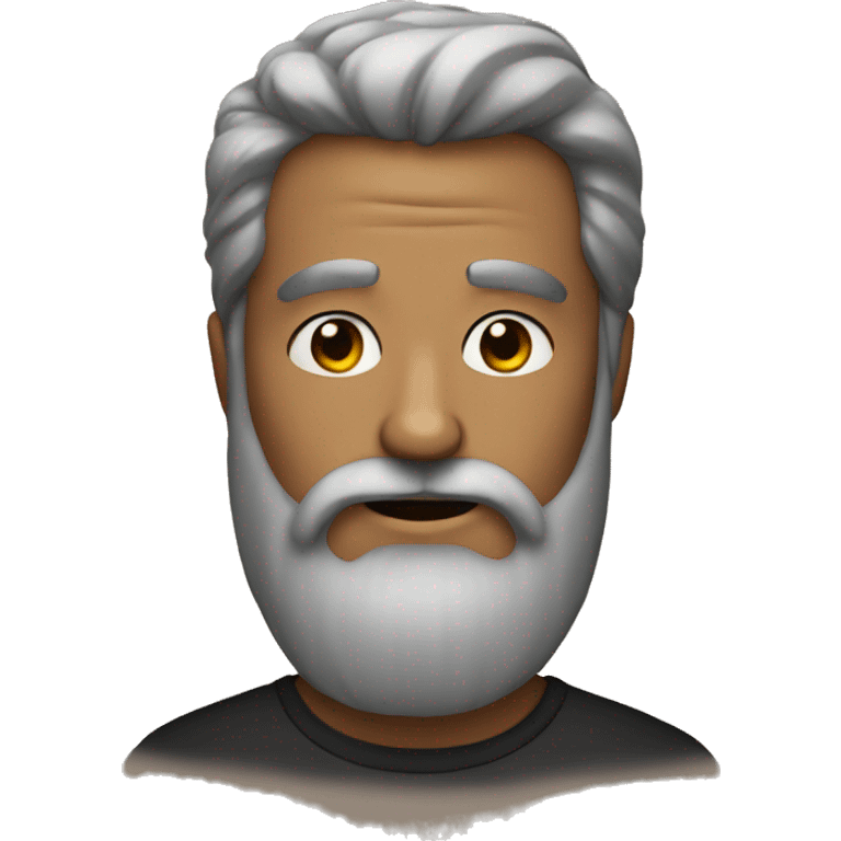 Beard man with emoji emoji