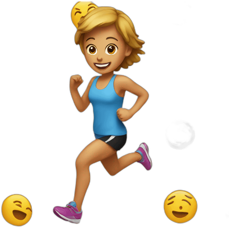 Running girl emoji