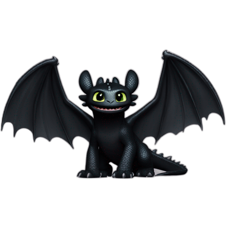 toothless how to train your dragon emoji