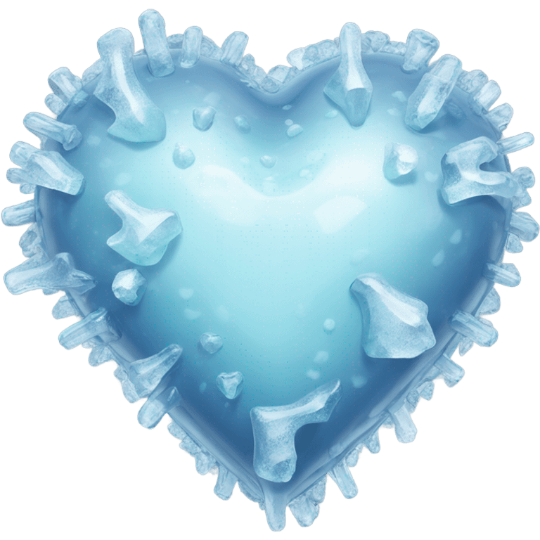 Heart made of ice  emoji