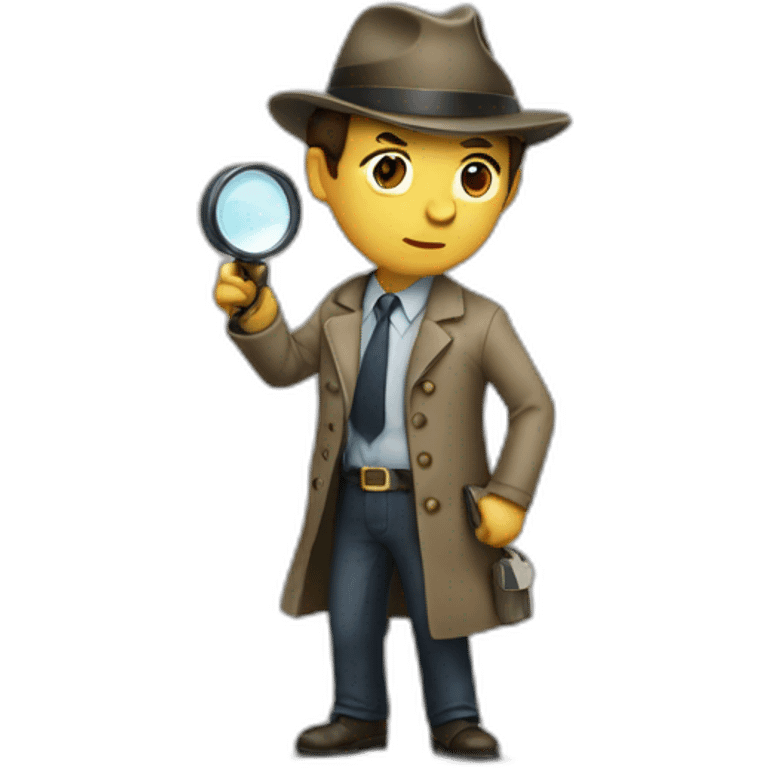 Detective searching emoji