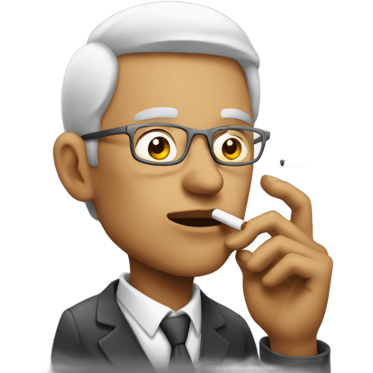 Man smoking emoji