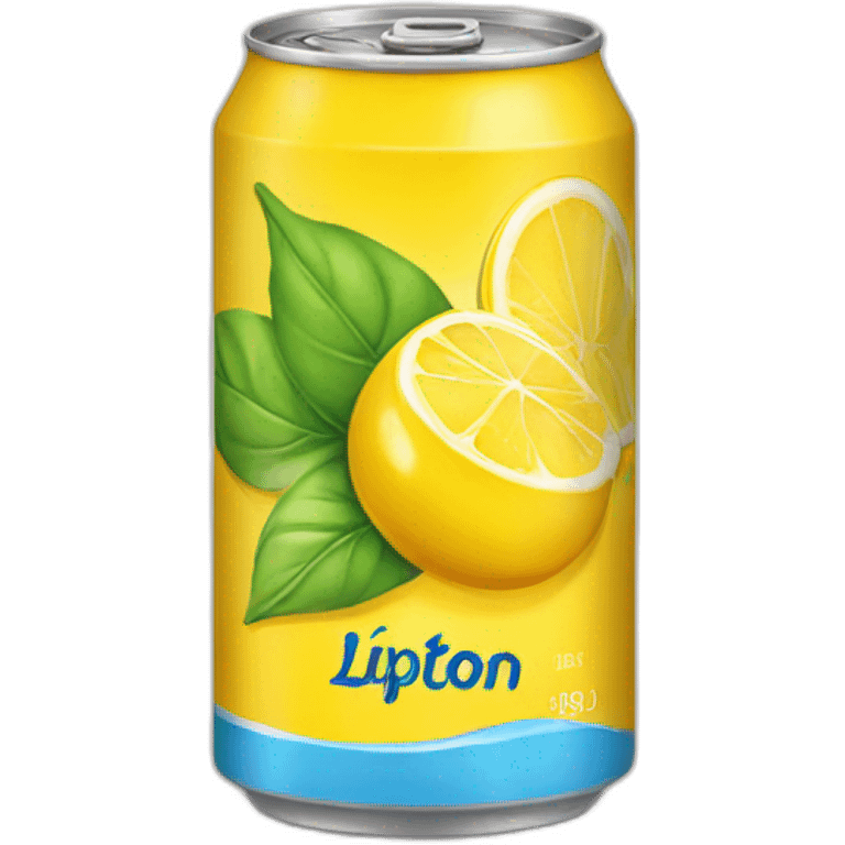 Lipton drink in a can, iced tea emoji