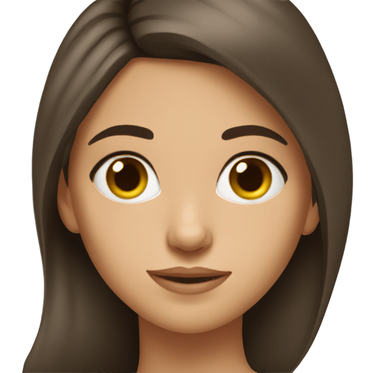 A brunette russian girl emoji