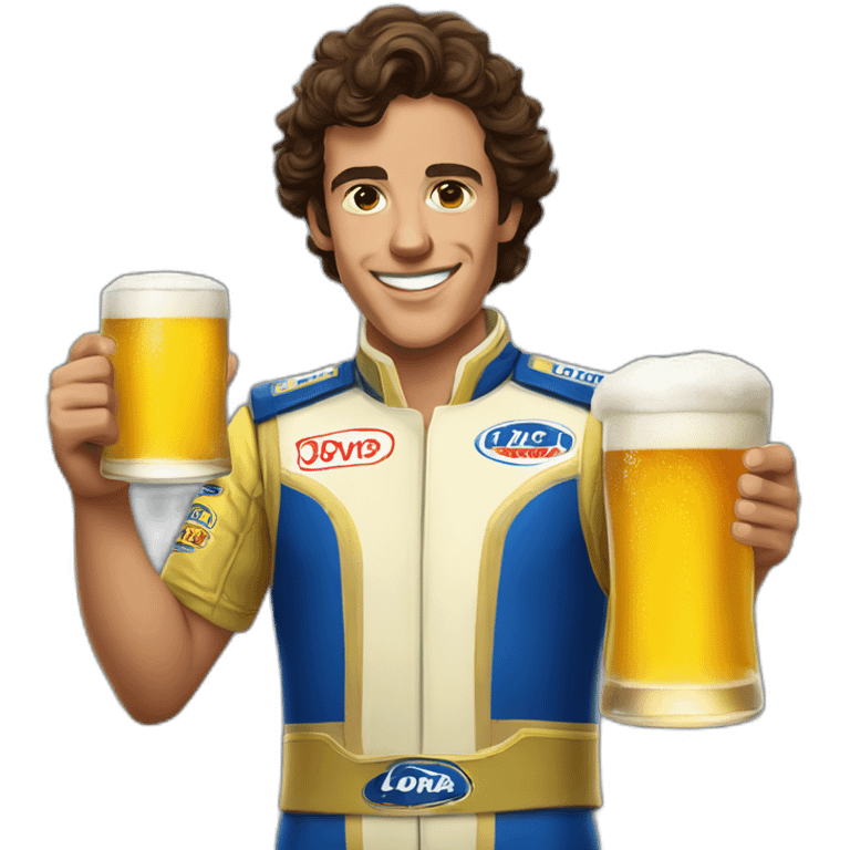 Lando norris beer in the hand emoji