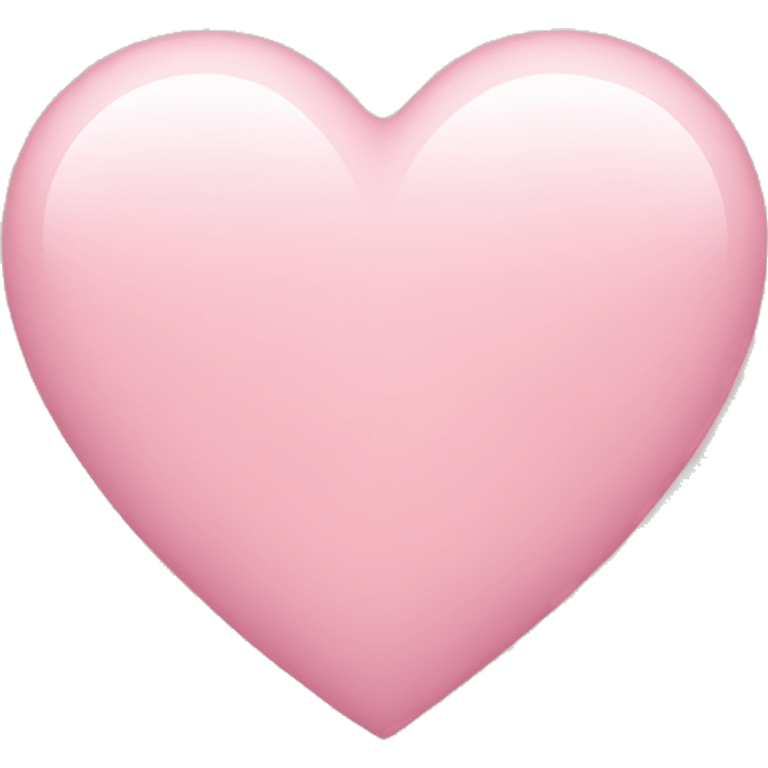 Light pink heart emoji