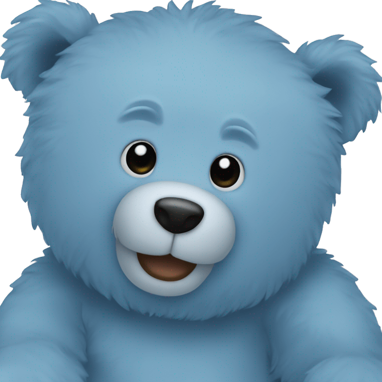 blue teddy bear emoji